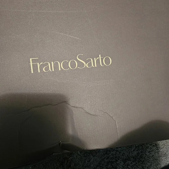 Franco Sarto Black Leather Knee High Wide Calf Boots - Picture 7 of 7